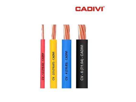 Dây cáp điện ruột đồng bọc nhựa PVC - Cadivi