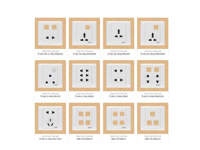Công tắc ổ cắm Sino S98 Series