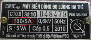 Đọc chỉ số công tơ 3 pha gián tiếp